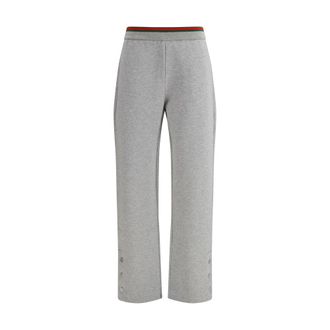 Gucci Gray Cotton Casual Womens Pants