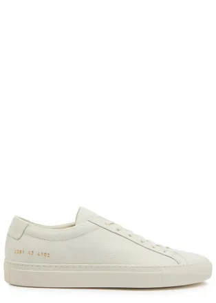Common Projects Achilles Premium Grained Leather Sneakers - White - 44 (IT44 / UK10)