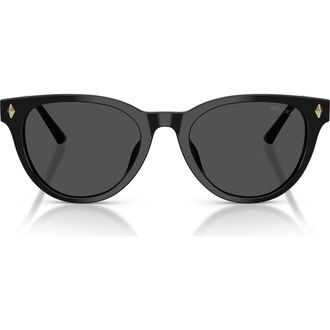 Jimmy Choo London Trace 53mm Phantos Sunglasses in Black /Dark Grey at Nordstrom