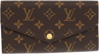 Louis Vuitton Rose Ballerine Monogram Canvas Leather Long Wallet (Tri-Fold) (Pre-Owned)