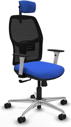 Piqueras y Crespo Sedia Ufficio Piqueras Y Crespo Alfera Bianca Ergonomica Regolabile