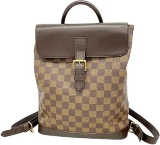 Louis Vuitton Pre-owned Backpacks, female, Brown, Size: ONE SIZE Pre-owned Soho Backpack