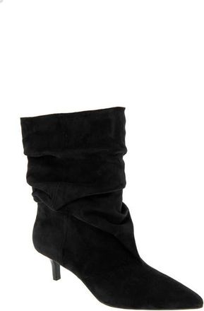 BCBGeneration Dalles Kitten Heel Pointed Toe Scrunch Bootie in Black at Nordstrom, Size 8.5