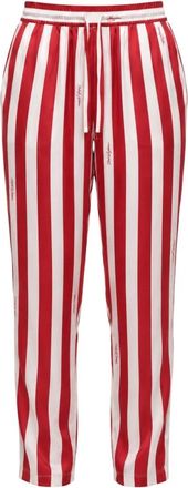 Dolce & Gabbana Zijden joggingbroek - Dames - Sweatpants - Veelkleurig - 2XL - Broeken