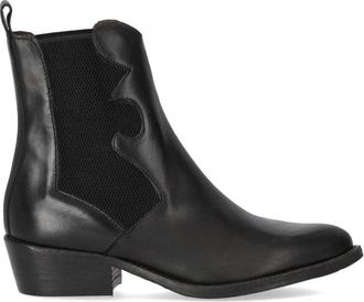 Duccio del Duca Texan Bootie - Dames - Cowboylaarzen - Zwart - 37 EU - Leer - Schoenen