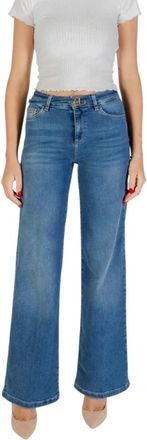 Liu Jo Blauwe Enkelband Dames Jeans - Dames - Loose Fit Jeans - Blauw - W30 L32 - Katoen - Jeans