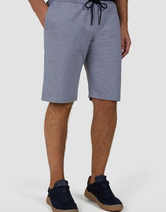 Paul & Shark Mens Paul & Shark Mens Shark badge Stretch Fleece Cotton Bermuda Shorts - Grey - Size: 39/38/32