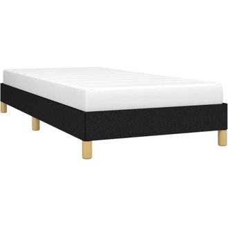 vidaXL Estructura de cama sin colchón tela negro 100x200 cm Vidaxl