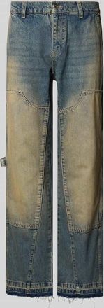 EightyFive Flared Jeans mit franz&ouml;sischen Eingrifftaschen in Jeansblau, Gr&ouml;&szlig;e 30