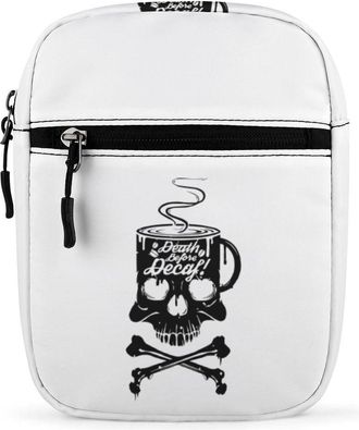 Generic Canned Skull Coffee Cup Crossbody Bag Adjustable Satchel Cute Shoulder Bag Lightweight Sling Bags