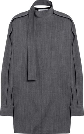 Jil Sander Overhemden, Dames, Grijs, S, Wol, Wol Blouse