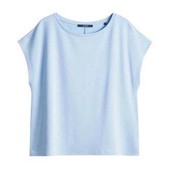 someday Kamie T-shirt - Dames - Tops - Blauw - Maat: M Viscose