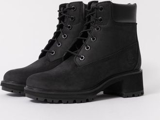 Timberland Womens Kinsley Mid Mid Boots in Black Leather - Size UK 6