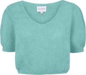Americandreams Lolanda Pullover - Dames - Ronde hals truien - Groen - L - Wol - Truien & Vesten