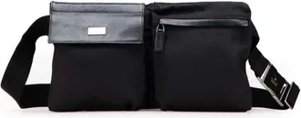Gucci Marsupio in nylon con tasche 2000-2015 - Nero