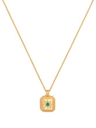 Missoma May birthstone star-pendant necklace - women - Gold Plated Sterling Silver - One Size