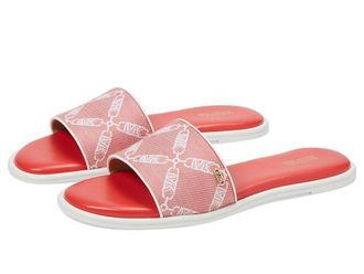 Michael Kors Saylor Slide Womens Shoes Spiced Coral : 6.5 M, Leather