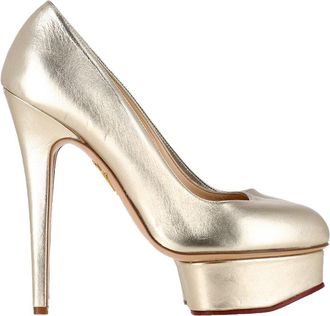 Charlotte Olympia Womens Leather Dolly Platform Pump (Authentic Pre-Loved)