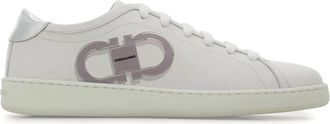 Ferragamo Sneakers Double Gancini - Bianco
