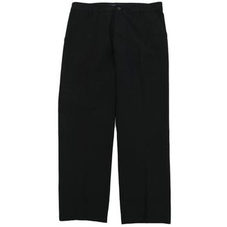 Noon Goons Mens Noon Goons Pants Black Regular Fit Flat Front Straight Leg Trouser RED566
