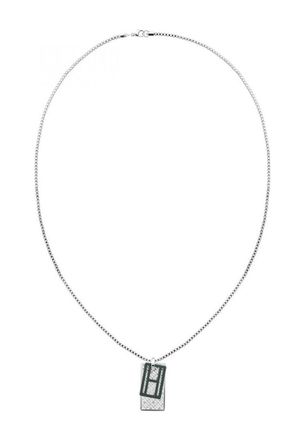 Tommy Hilfiger 2790450 Mens Necklace - Silver Stainless Steel - One Size