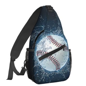 Generic Baseball Sling Bag Anti Theft Cross Body Bag Trendy Crossbody Bags For Runner Men Shopping