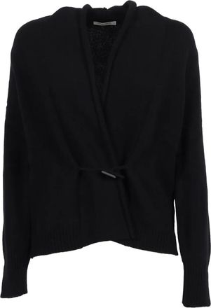 KANGRA Cardigan con cintura - Nero