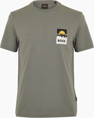 HUGO BOSS Mens Mens Te Plain 10276582 01 Polo Shirt - Grey - Size: 44