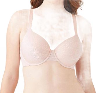 Wacoal Womens Back Appeal Full Coverage T-Shirt Bra In Rose Dust