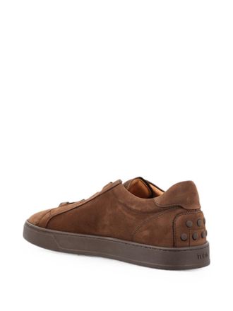 Tod's Nubuck Lace-Up Sneaker - Brown