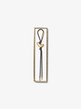 Michael Kors Initial Gold-Tone and Speckled Cord Bag Charm
