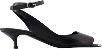 Alexander McQueen Punk Sandalen - Leer - Zwart/Zilver - Dames - Sandalen met hakken - Zwart - 38 EU - Leer - Schoenen