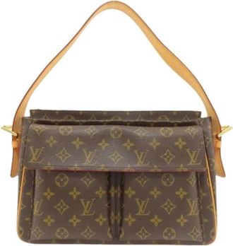 Louis Vuitton Pre-owned Monogram Canvas Schoudertas - Dames - Vintage Schoudertas - Bruin - ONE Size - Vintage