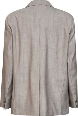 Max Mara Womens Blazer Wkdattila Hazelnut Wool Brown Virgin Jacket