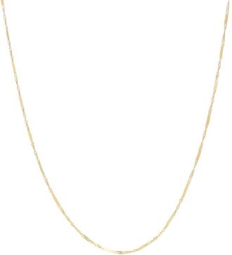 Italian Gold, Inc 10K Twisted Mirror Station Necklace