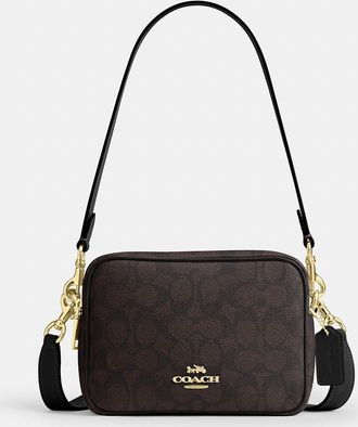 Coach Mini Carey Crossbody Bag In Signature Canvas