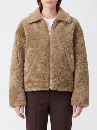 Ami Fur Coat Woman color Beige