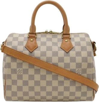 Louis Vuitton Pre-owned Vintage Canvas Shoulder Bag - Dames - Vintage Handtas - Beige - ONE Size - Leer - Vintage
