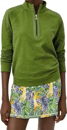 Lilly Pulitzer Ashlee Half Zip Pullover Sweatshirt In Oregano