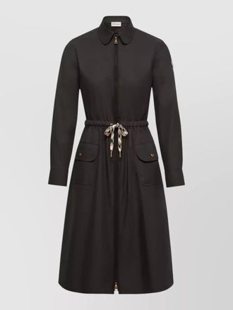 Moncler cotton blend dress knee length collar
