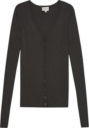 Birgitte Herskind Chi Chi Knit Cardigan - Dames - Vesten - Grijs - M - Katoen - Truien & Vesten
