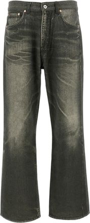Our Legacy Digital Trompe LOeil Print Black Jeans with Relaxed Fit