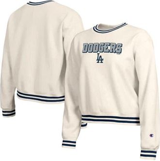 Champion Womens Champion Cream Los Angeles Dodgers Reverse Weave Sweatshirt at Nordstrom, Size Xx-Large