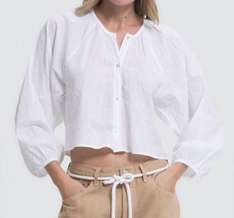 Cali Dreaming Dolly Shirt In Pure White