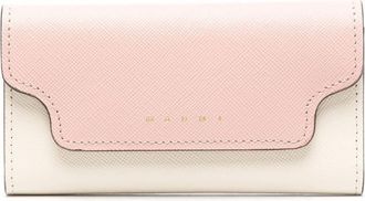Marni two-tone leather keyholder - women - Calf Leather - One Size - Neutrals