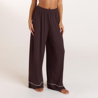 Lounge Modal Pyjama Broek - Donker Chocoladekleurig - XXL