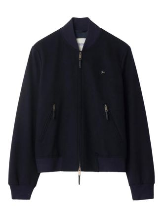 Burberry equestrian-knight bomber jacket - men - Fabric - M - Blue