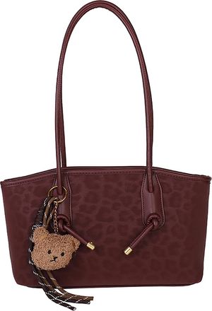 Generic Cymwer PU Casual Bag Tote Bag Shoulder Bag for Women Office Travel (Black)