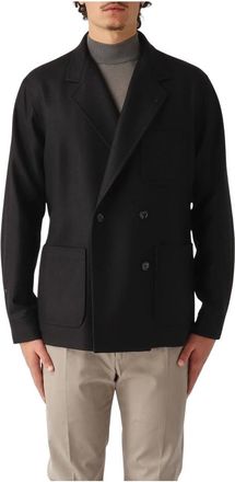 Tagliatore Heren, Jassen, Zwart, Maat: XL Wol