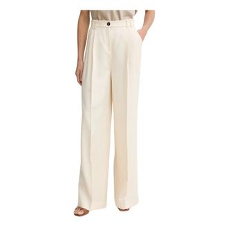 Pinko Pinko, Broeken, Dames, Beige, S, Katoen, Brescello Broek